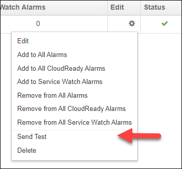 Test integration from Edit settings